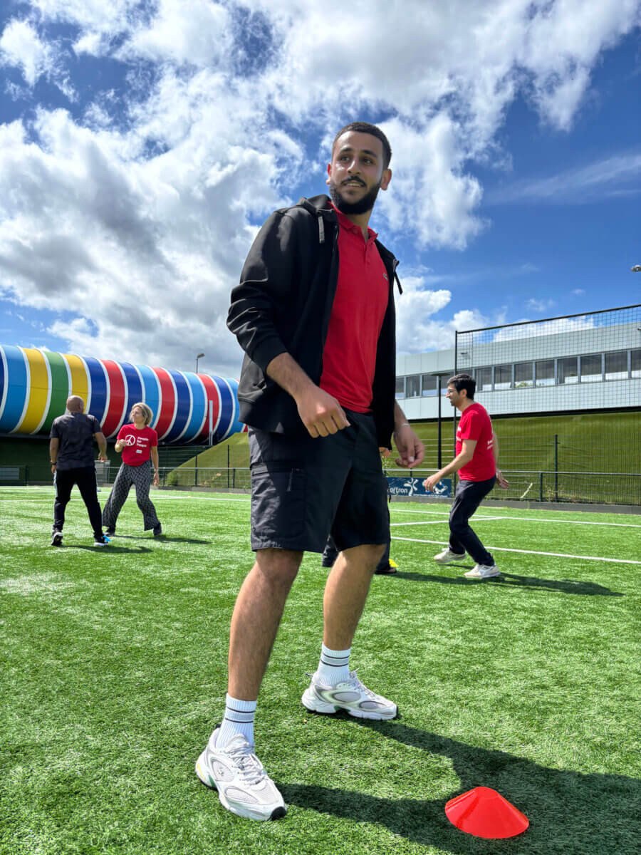 Yousef support children at a People for People Day event